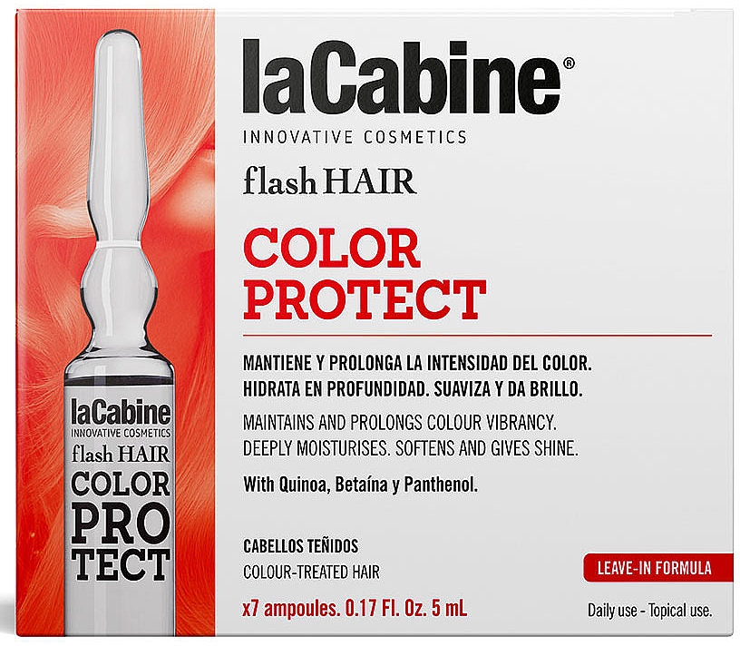 LACABINE-AMPOUL FLASH HAIR COLOR PROT 7X5 ML SE